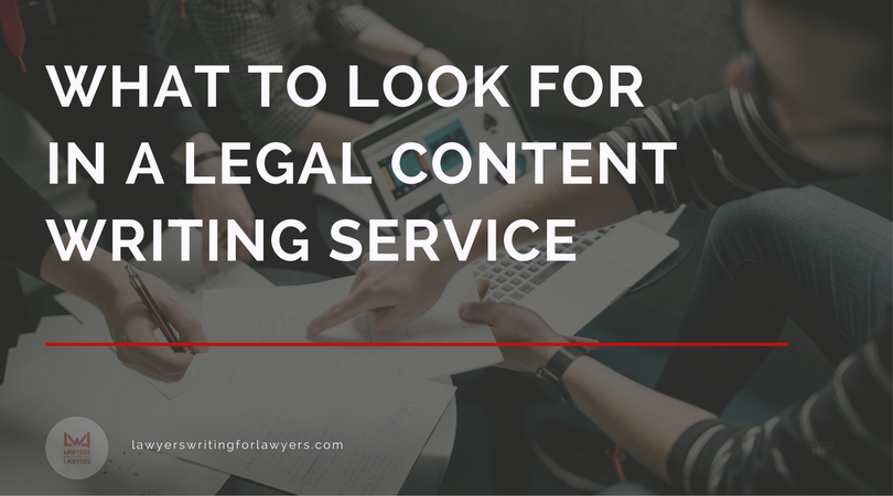 legal content writing service
